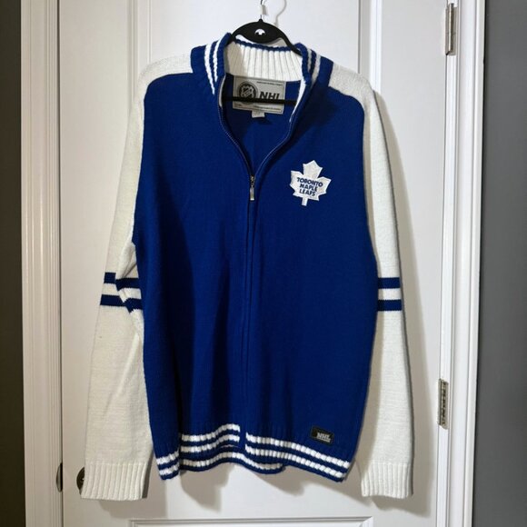 Vintage Toronto Maple Leafs Men’s XL Zip-Up Sweater - Picture 11 of 11